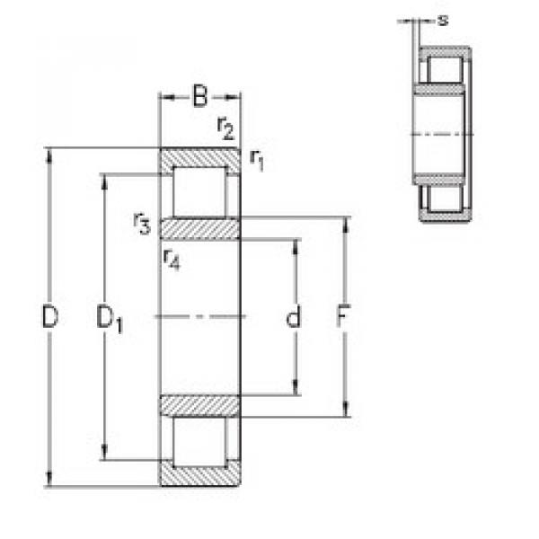 roulements NU205-E-MPA NKE #1 image