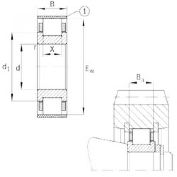 roulements RN315-E-MPBX FAG #1 image