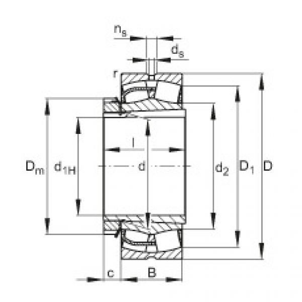 roulements 23244-E1-K + H2344X FAG #1 image