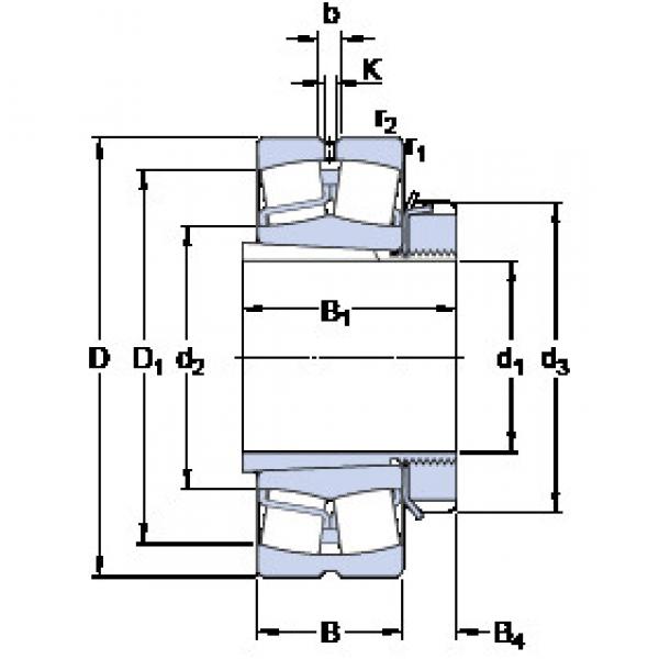 roulements 22318 EK + H 2318 SKF #1 image