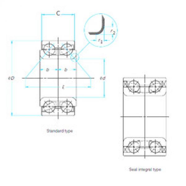 roulements 35BWD19E-JB-5CA01 NSK #1 image