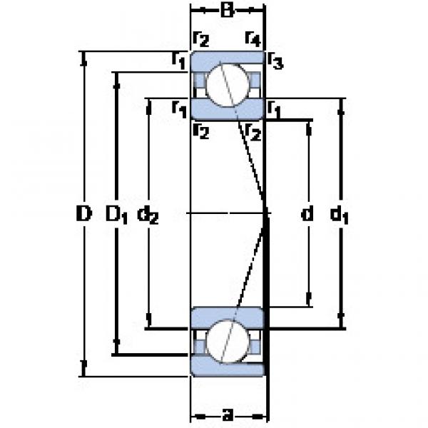 roulements 7004 CD/P4A SKF #1 image