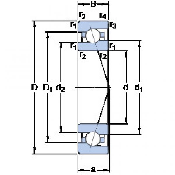 roulements 7000 CE/HCP4A SKF #1 image