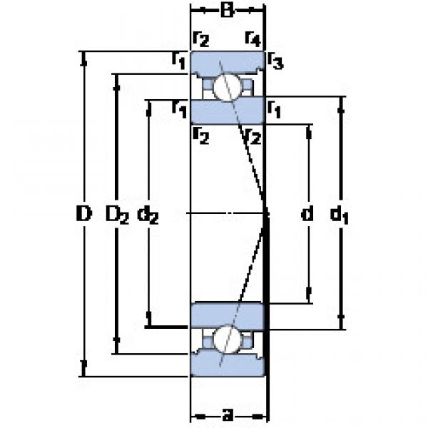 roulements 7006 ACB/P4A SKF #1 image