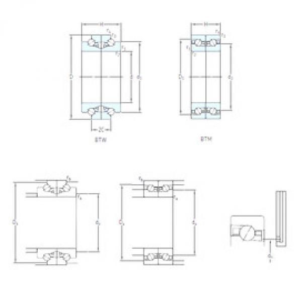 roulements BTM 170 BM/P4CDB SKF #1 image