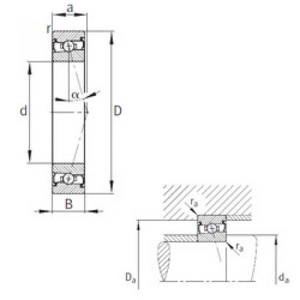 roulements HCS7008-C-T-P4S FAG #1 image