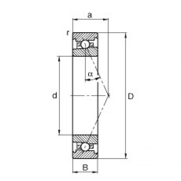 roulements HS71909-E-T-P4S FAG #1 image