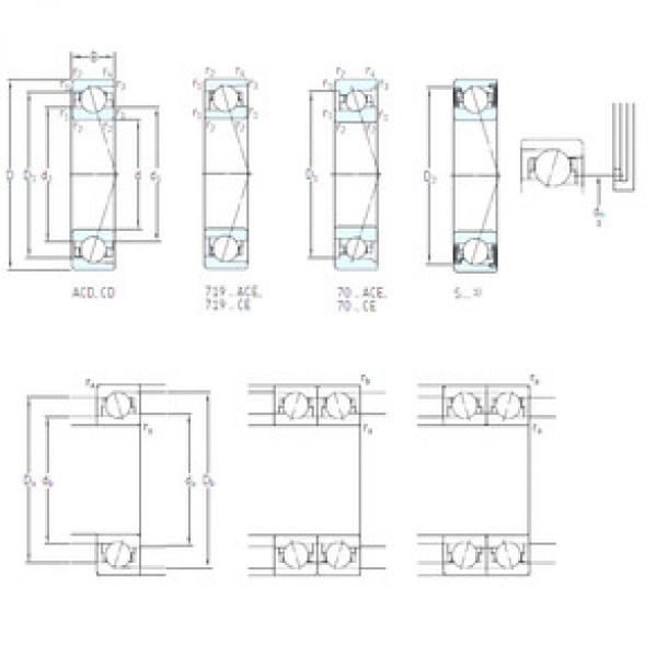 roulements S7001 CE/P4A SKF #1 image