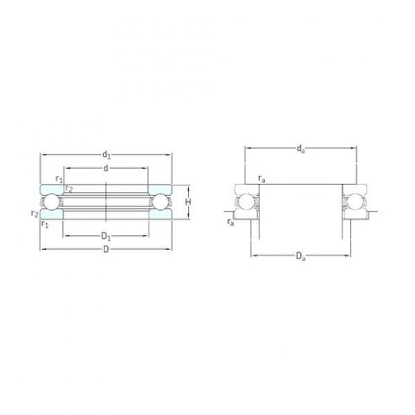 roulements 51106 SKF #1 image