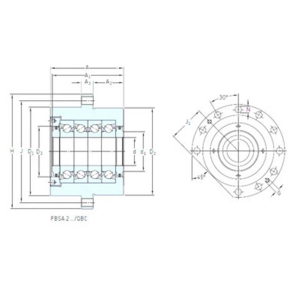 roulements BSQU 225 TDT SNFA #1 image