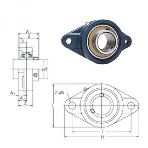 roulements UCFL205-15E FYH #1 image